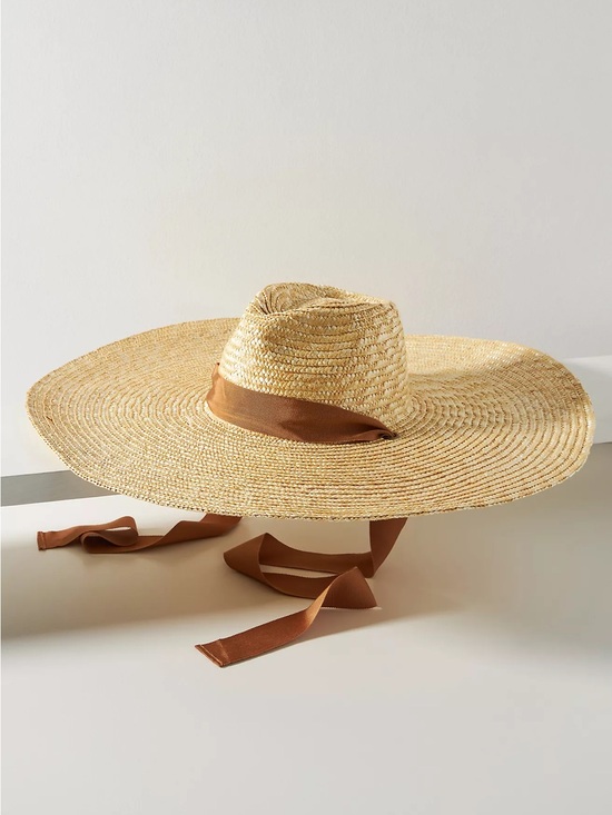 Anthropologie Accessories - Anthropologie Ribbon-Trimmed Hat